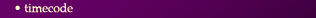 timecode