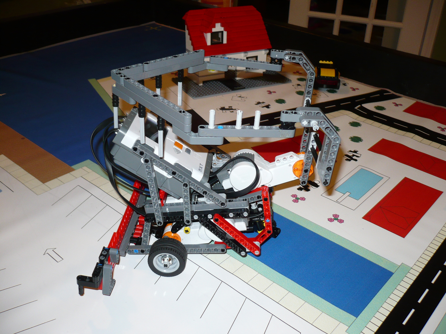 Side view of our final robot